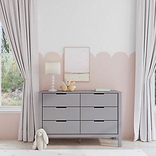 Carter's by Davinci Colby 6-drawer Double Dresser In Gray, Gray, rollover