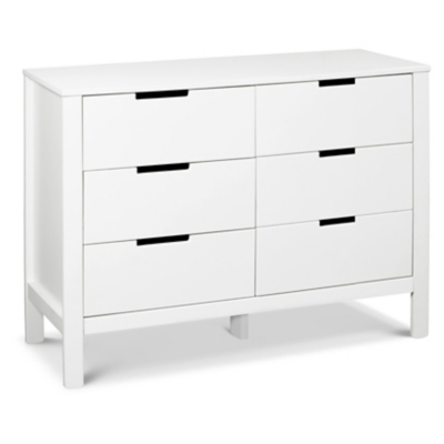 Carters by Davinci Colby 6-Drawer Double Dresser in White