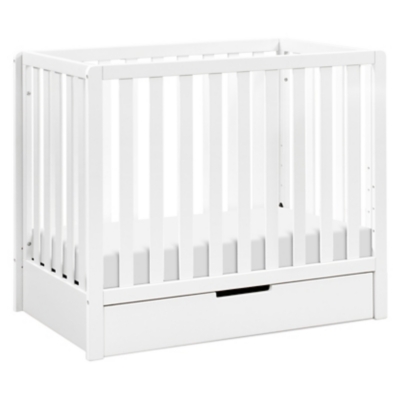 Carter's by Davinci Colby 4-in-1 Convertible Mini Crib with Trundle, White, large