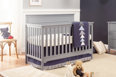 Carter's by Davinci Dakota 4-in-1 Convertible Crib In Gray, Gray, large