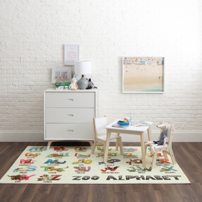 Mohawk Prismatic Alphabet Zoo Kids 3'4" x 5' Area Rug, Multi, rollover