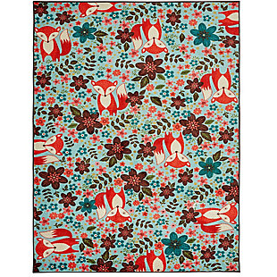 Mohawk Prismatic Enchanted Forest Fox Kids 3'4" x 5' Area Rug, Multi, large