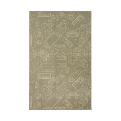 Mohawk Prismatic In Control Grey Kids 3'4" x 5' Area Rug, Gray, large