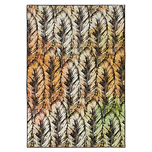 Mohawk Prismatic Painted Feathers Kids 5' x 8' Area Rug, Multi, large
