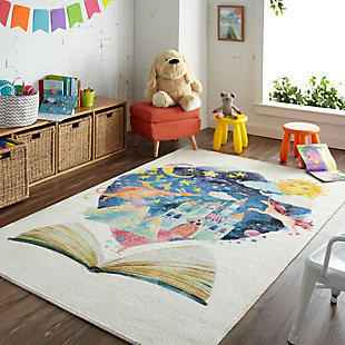 Mohawk Prismatic Tell Me A Story Kids 3'4" x 5' Area Rug, Goldenrod, rollover