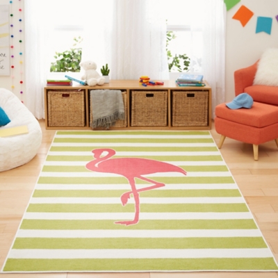 Mohawk Aurora Kids Fancy Flamingo Hot Pink 5' x 8' Area Rug, , rollover