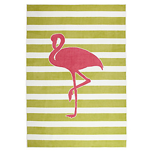 Mohawk Aurora Kids Fancy Flamingo Hot Pink 5' x 8' Area Rug, , large