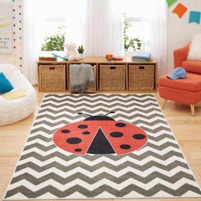 Mohawk Aurora Kids Little Lady Bug 5' x 8' Area Rug, , rollover