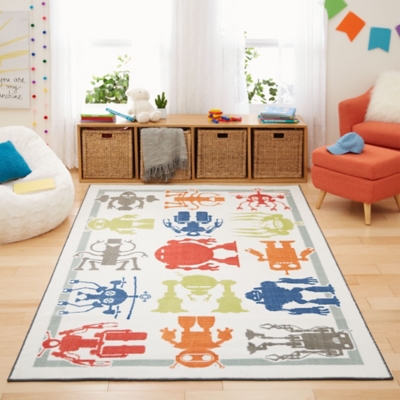 Mohawk Aurora Kids Robot Army 5' x 8' Area Rug, , rollover