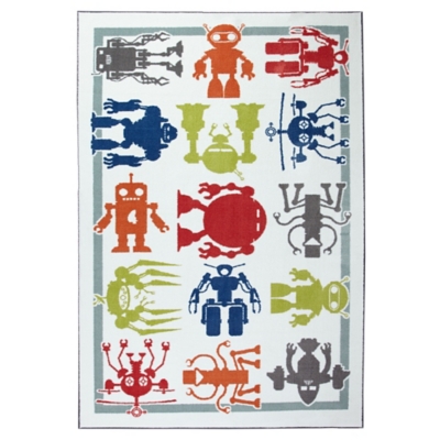 Mohawk Aurora Kids Robot Army 5' x 8' Area Rug, , large