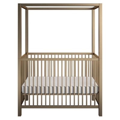 Little Seeds Little Seeds Monarch Hill Haven Gold Metal Canopy Crib, , large