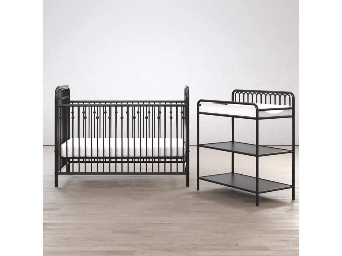 Little Seeds Monarch Hill Ivy Metal Baby Crib Ashley