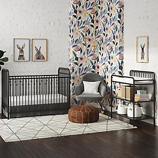 Let’s face it: Looking at dozens of baby cribs to find the perfect one to complement your little one’s vintage nursery decor can be daunting. Let the Little Seeds Monarch Hill Ivy Black Metal Crib ease some of your concerns. With its beautifully arched metal frame and decorative ball castings, this crib will be to nursery design what the little black dress is to women’s fashion: timelessly classic. Your chic choice will blend seamlessly with a modern or vintage style. In addition, its adjustable mattress height will give your baby more dream time in their crib until it’s time to graduate to a toddler bed.Made of metal and engineered wood; powdercoating offers a sturdy build | Features 3 adjustable mattress heights for your growing child | 1-year limited warranty | Assembly required | Little seeds partners with the national wildlife federation’s garden for wildlife program to help save the monarch butterfly