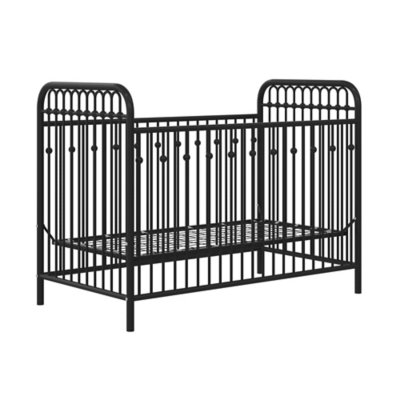 Black 2024 metal crib