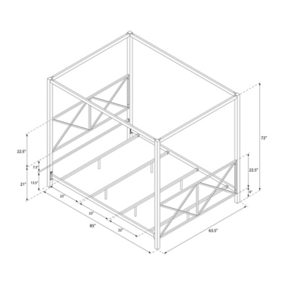 Reese Canopy Queen Bed | Ashley Furniture HomeStore