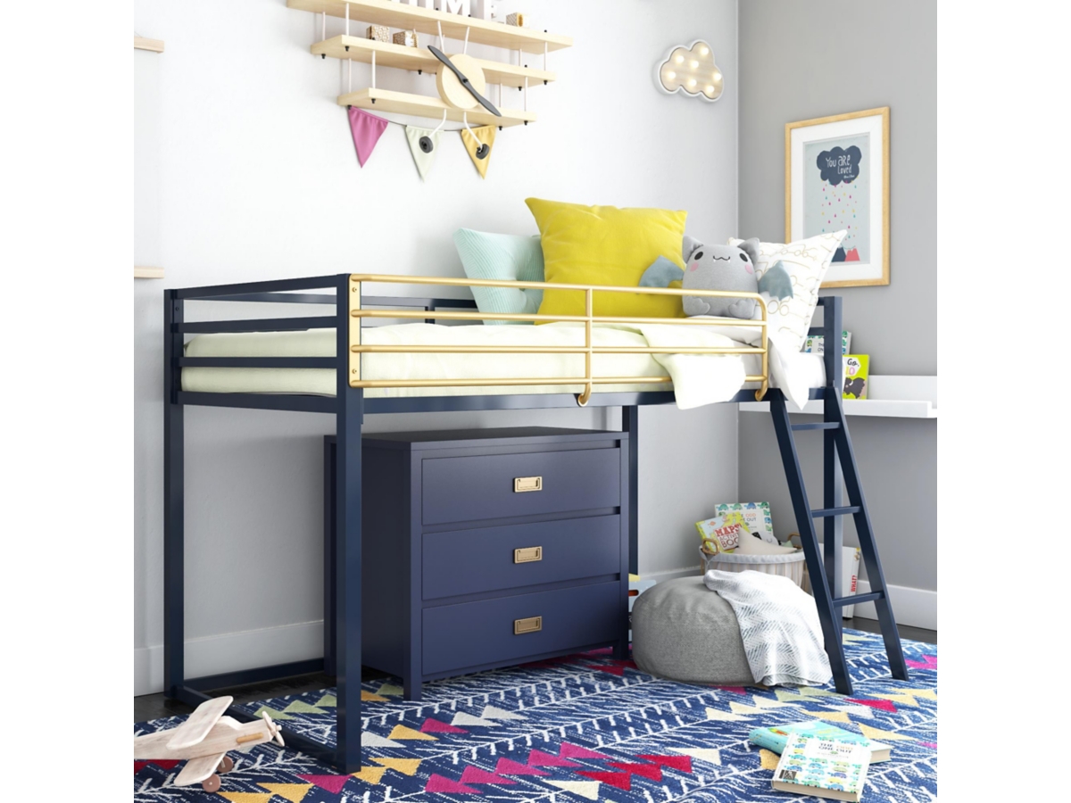 Little Seeds Monarch Hill Haven Twin Metal Junior Loft Bed