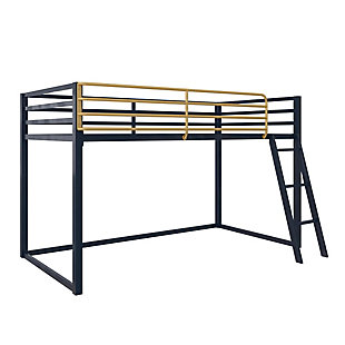 Little Seeds Monarch Hill Haven Twin Metal Junior Loft Bed, Navy, , large