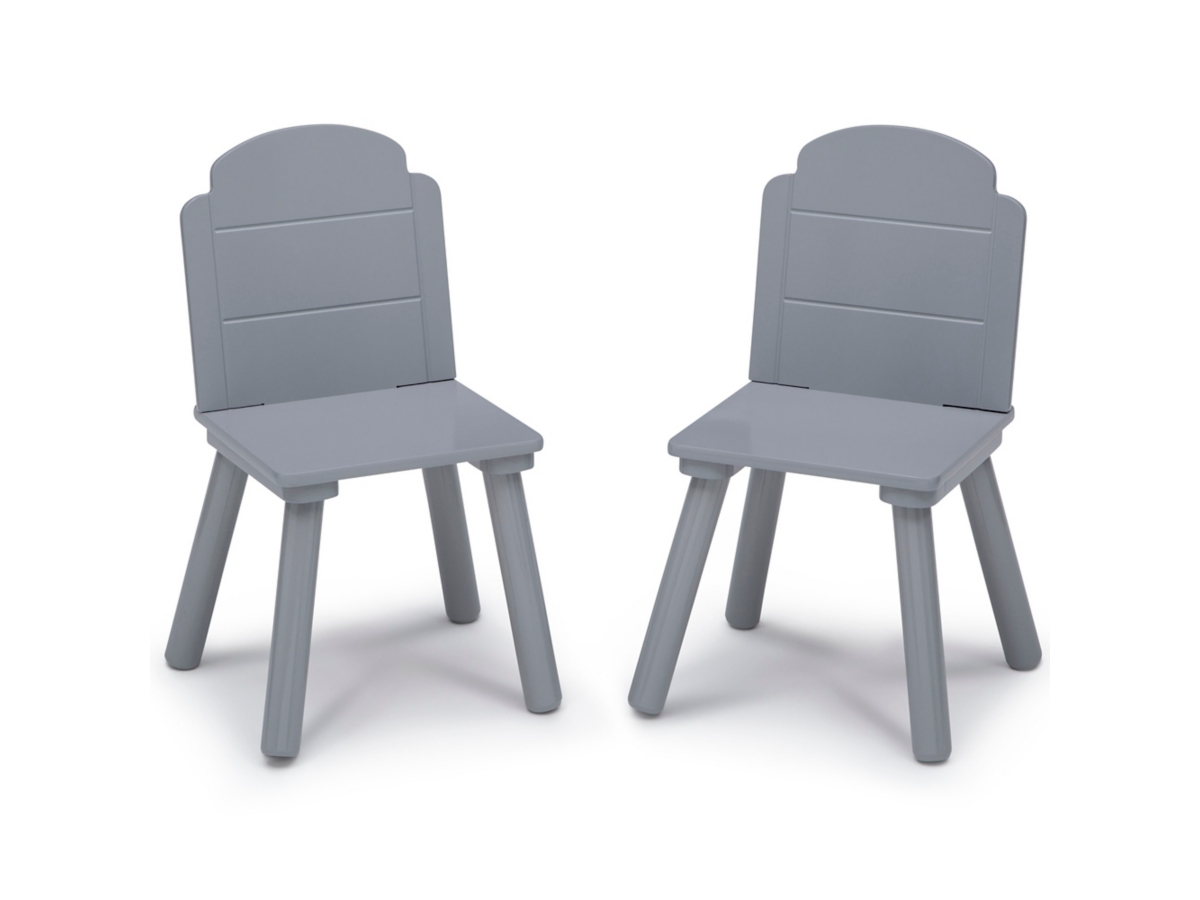 Delta Children Finn Table And Chair Set With Storage, White/gray, , large