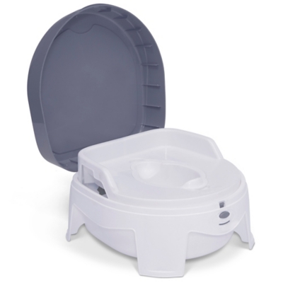 Delta Children Perfectsize Potty - Made With Eco-friendly Recycled Ocean Material, White/gray, , large