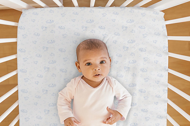 Your baby will enjoy a safer, healthier and more comfortable sleep space with Serta’s PerfectSleeper Deluxe Crib Mattress Pad. This cotton mattress pad features a quilted top with 100% waterproof underside that will keep your little one dry and comfortable, for a cleaner, and more hygienic sleep space. The quilted top is safe for baby’s delicate skin, providing cozy comfort, while elasticized edges prevent shifting and sliding, ensuring this mattress pad stays on the mattress. Easy to use and maintain, this crib mattress pad will fit most standard crib and toddler mattresses, and is machine washable and dryer safe for easy cleaning.100% waterproof: a waterproof backing blocks wetness and moisture, maintaining a more hygienic and comfortable sleep surface for baby for long-lasting quality and comfort | Protects your crib mattress: protects your crib mattress from accidents | Supreme comfort: this 100% cotton mattress pad features a quilted top provides baby with extra comfort; this mattress pad cover is safe for baby’s sensitive and delicate skin; soft cotton construction ensures no crinkly sound | Elasticized edges: the elasticized edges prevent shifting and sliding, ensuring that the mattress pad cover stays on the mattress | Easy to clean: machine washable and dryer safe for easy cleaning; fits most standard crib and toddler mattresses; size: 52”l x 28”w