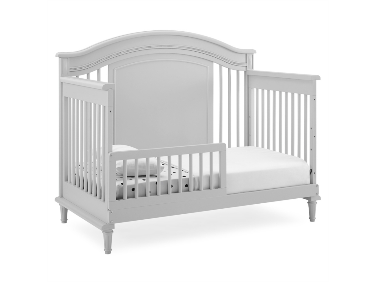 Delta Children Juliette 6 in 1 Convertible Crib with Toddler Rail Ashley