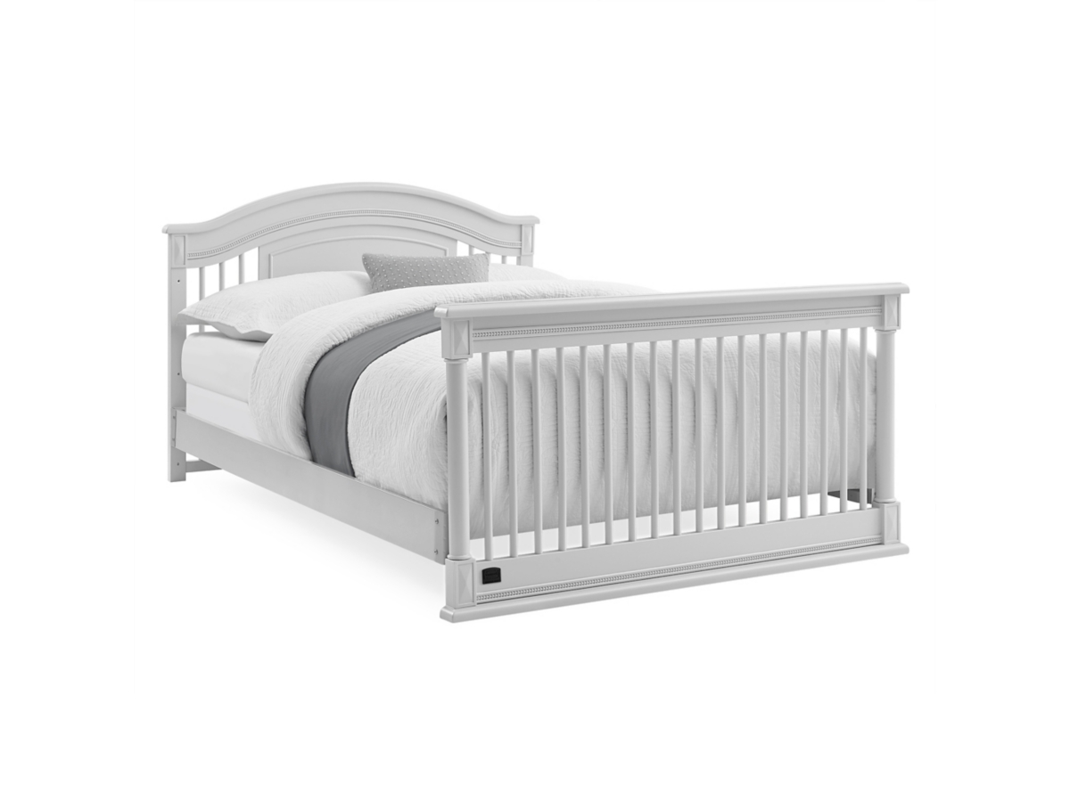 Delta Children Kids Juliette 6-in-1 Convertible Crib With Toddler Rail, Moonstruck Gray, Gray, large
