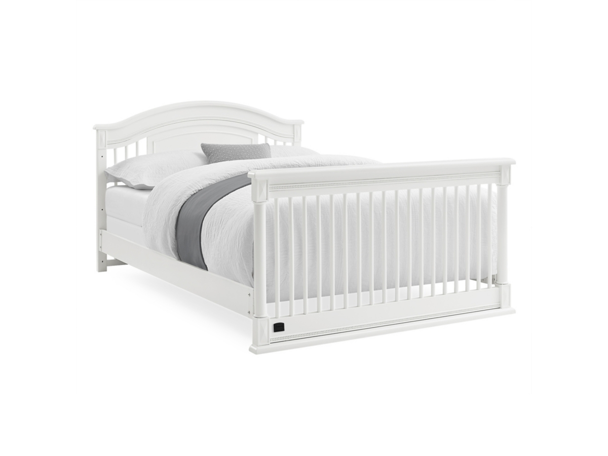 Delta Children Kids Juliette 6-in-1 Convertible Crib With Toddler Rail, Bianca White, White, large