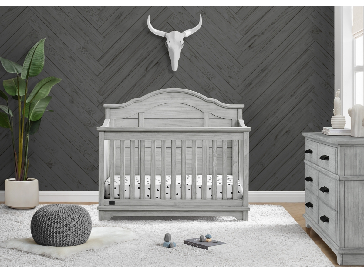 Rustic grey crib and dresser set online