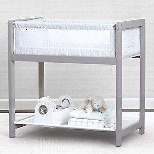 Delta Children Classic Wood Bedside Bassinet Sleeper - Portable Crib With High-end Wood Frame, Link, , rollover