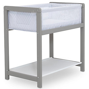 Delta Children Classic Wood Bedside Bassinet Sleeper - Portable Crib With High-end Wood Frame, Link, , large