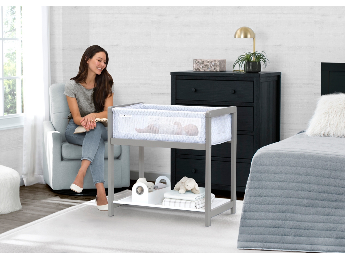 Delta Children Bedside Bassinet Sleeper Ashley