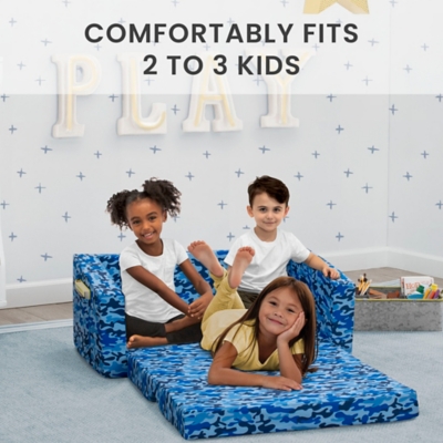 Cozee Flip-Out Sofa - 2-in-1 Convertible Sofa to Lounger for Kids