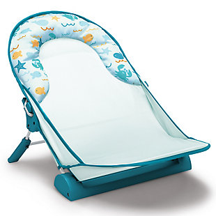 Delta Children Baby Bather – Includes 2 Reclining Positions, School Of Fish, , large