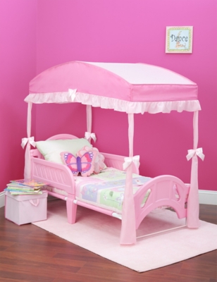 Delta Children Toddler Bed Canopy, Pink, Pink, large