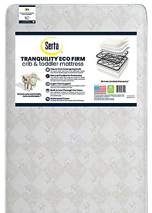 Delta Children Tranquility Eco Firm Crib And Toddler Mattress, , large