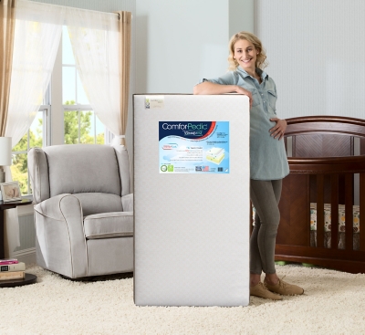 Delta Children Comforpedic From Beautyrest Comfort Nights Crib And Toddler Mattress, , rollover