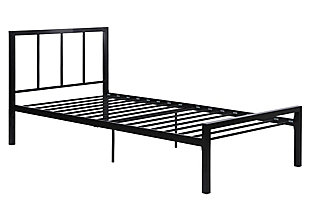 Atwater Living Fia Metal Bed, Black, Twin, , large