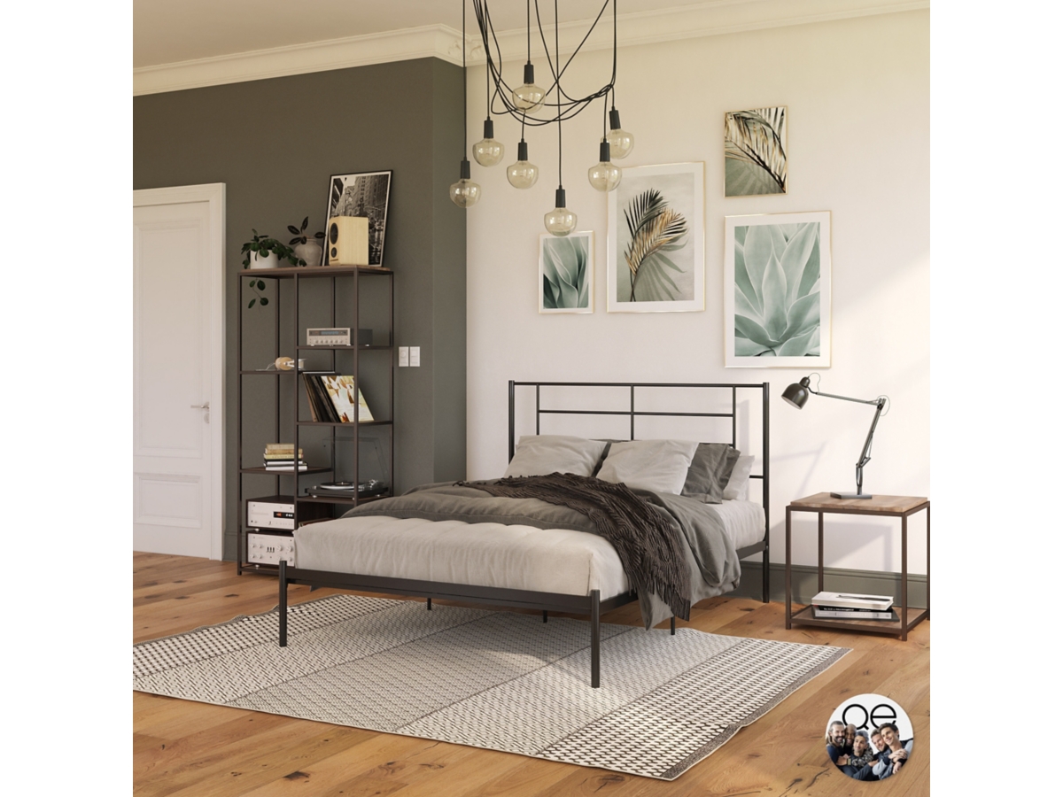 アルトモアX 9.4.ft ＃8 Z-HOM Twin Size Metal Platform Bed Frame with 14'' Large