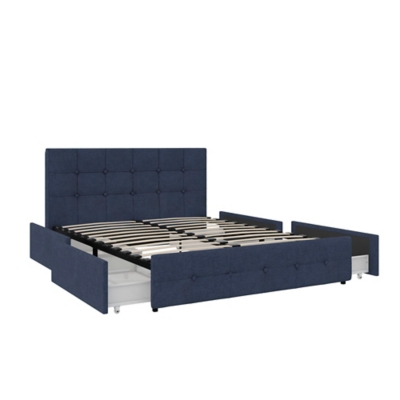 Atwater Living Ryder Linen Full Upholstered Storage Bed | Ashley