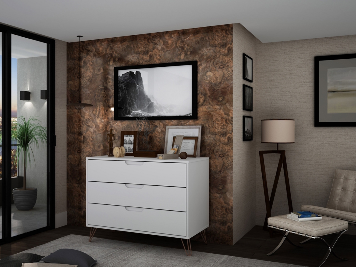 Modern 3 Drawer Dresser Ashley