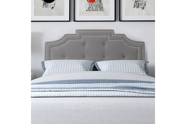 Aspen Queen Headboard With Nail Head, Are Queen And Double Headboards The Same Size
