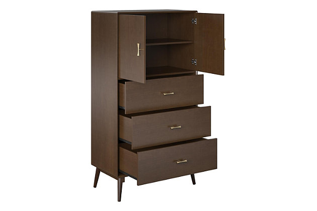 Brittany Tall 3 Drawer Dresser, Clutter On Dressers