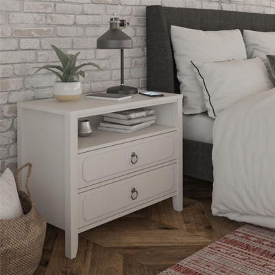 Oversized nightstand on sale with drawers