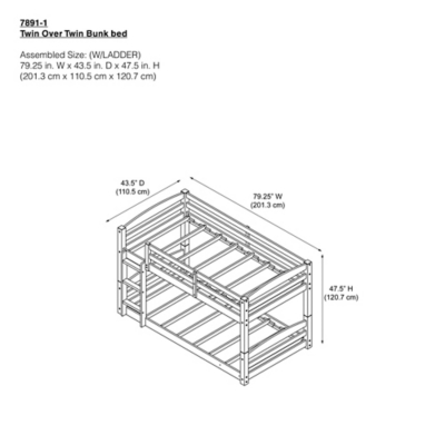 Atwater Living Aaida Bunk Bed, Mocha | Ashley