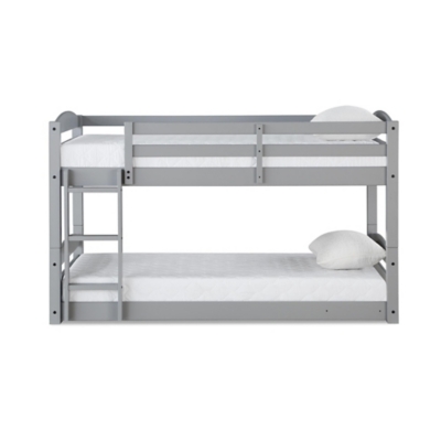 Atwater Living Aaida Twin Bunk Bed, Gray, Gray, large