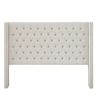 Amelia Upholstered Headboard, Cream, large