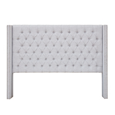 Amelia Upholstered Headboard, Gray, grid