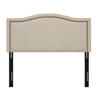 Nadine Queen Upholstered Headboard, Natural, large