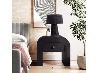 Hump Black Nightstand
