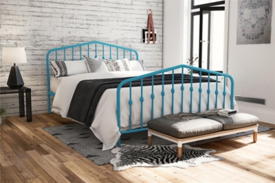 Bushwick Metal Bed, Blue